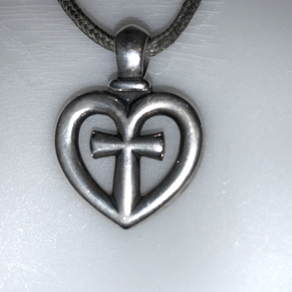 J. Avery Retired Heart Cross Charm